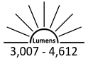 3,007 - 4,612 Lumens