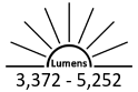 3,372 - 5,252 Lumens