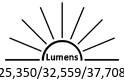 25,350 / 32,559 / 37,708 Lumens