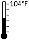104F maximum operating temperature