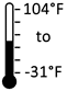 -31F To 104F Operating Temperature