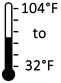 32F To 104F Operating Temperature