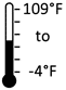 -4F To 109F Operating Temperature