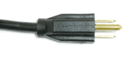 Power cord with plug