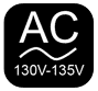 130V - 135V AC