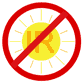 Emits no IR light