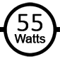 Uses 55 watts