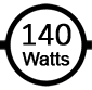 Uses 140 watts