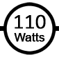 Uses 110 watts