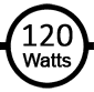Uses 120 watts