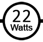 Uses 22 watts
