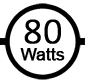 Uses 80 watts