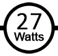 Uses 27 watts