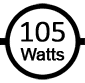 Uses 105 watts