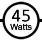 Uses 45 watts
