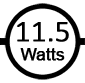 Uses 11.5 watts