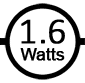 Uses 1.6 watts