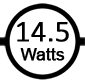 Uses 14.5 watts
