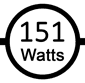 Uses 151 watts