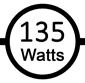 Uses 135 watts
