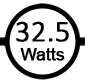 Uses 32.5 watts