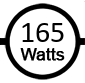 Uses 165 watts