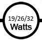 Uses 19 / 26 / 32 watts