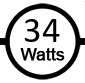 Uses 34 watts
