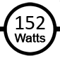 Uses 152 watts
