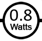Uses 0.8 watts