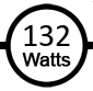 Uses 132 watts