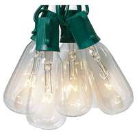 ST40 - Clear 10 Light Set Elongated Edison Style Bulb Sylvania