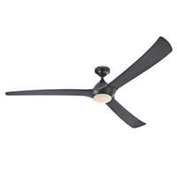 Techno II 72-Inch Indoor DC Motor Ceiling Fan with Dimmable LED Light Kit