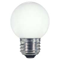 1.4 Watt - Medium Base 2700K - White - G16.5 LED 80 CRI - Non-Dimmable Satco Lighting