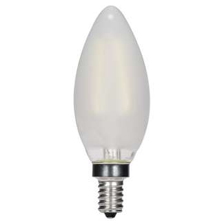 3.5 Watt - Candelabra Base 2700K - B11 Filament LED 80 CRI - Frosted - Dimmable Satco Lighting