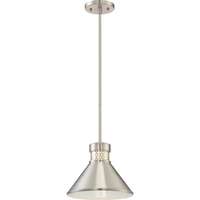 10&quot; - LED - 3000K 12 Watt - 950 Lumens Brushed Nickel / White Accent Nuvo Lighting