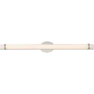 36" - LED - 3000K 39 Watt - 3,120 Lumens Polished Nickel Finish White Acrylic Lens Nuvo Lighting