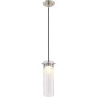 3&quot; - LED - 3000K 12 Watt - 950 Lumens Clear Seeded Glass Brushed Nickel Finish Nuvo Lighting