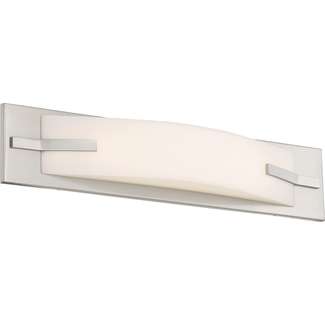 20" - LED - 3000K 13 Watt - 1,040 Lumens Brushed Nickel Finish White Acrylic Diffuser Nuvo Lighting