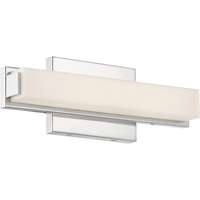 13" - LED - 3000K 13 Watt - 1,040 Lumens Polished Nickel Finish White Acrylic Diffuser Nuvo Lighting