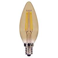 3.5 Watt - Candelabra Base 2000K - B11 Filament LED Amber - Dimmable Satco Lighting