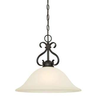 Dunmore One-Light Indoor Pendant Oil Rubbed Bronze Finish with Frosted Glass