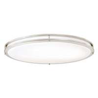Lauderdale 32-1/2-Inch Oval Dimmable LED Indoor Flush Mount Ceiling Fixture, 3000K