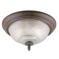 2LT 13&quot; FLUSH SIENNA W/EMBSD FLRL GLS