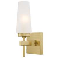 1Lt Wall Champagne Brass w/Frost Gls