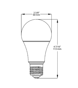 A19-9-E26-930-DIM Dimensions
