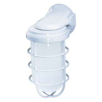 300 Watts Max Wall Mount - White Outdoor Utility Light Nuvo Lighting