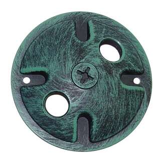 4.5" - 2 Light Antique Verdi Finish Die Cast Mounting Plate Nuvo Lighting