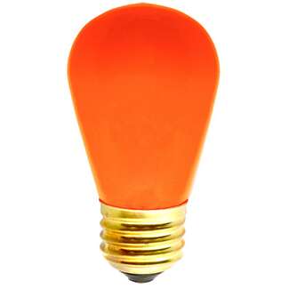 10 Watt - S14 Ceramic Orange Finish 12,000 Hours H&amp;H Industries