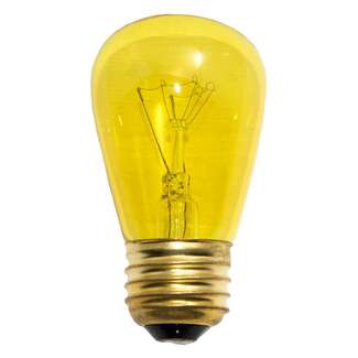 10 Watt - S14 Transparent Yellow Finish 12,000 Hours H&amp;H Industries